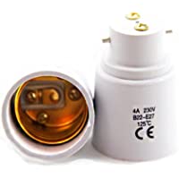 Captelec - Adaptadores de casquillo B22 a E27 (2 unidades- normativa CE RoHS)